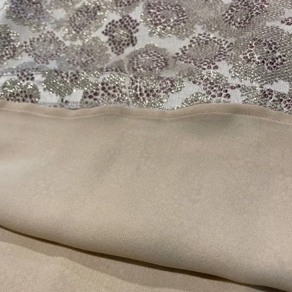 J. Crew Silk Blend Gold Metallic Shimmering Top NWT Size 4 - Picture 9 of 11